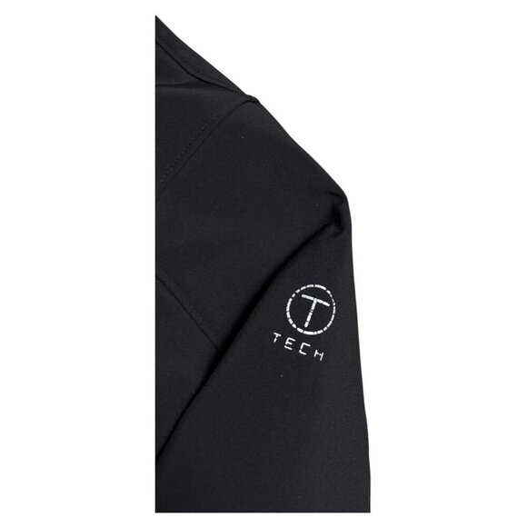 TUMI TECH Waterproof Soft Shell Black Windbreaker Designer Jacket Mens XL - Picture 4 of 6